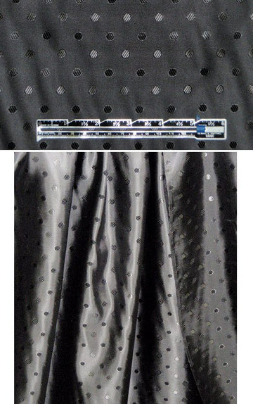 'Concerto' visc/acet lining - black dot 1 yard