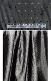'Concerto' visc/acet lining - black dot 1 yard