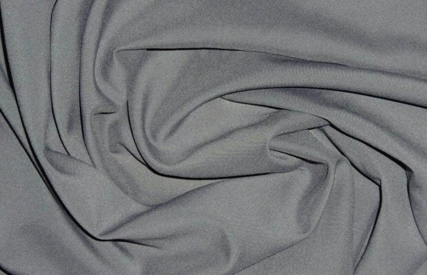 stretch woven lining - medium gray 1.125 yds