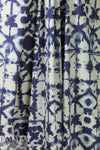 European linen/rayon stretch woven indigo/ivory