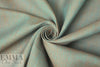 fine quality cross dye linen - jade/orange 1.875 yds