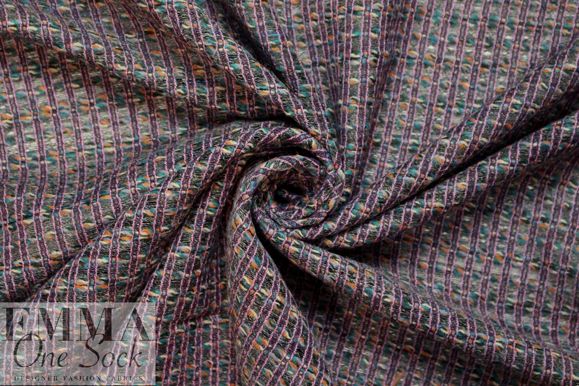 Lint0n Ullswater Collection boucle' - teal/cinnamon