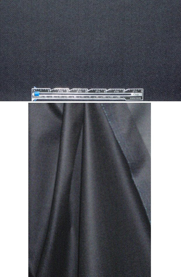 Loro Piana waterproof wool/cash/silk - midnight/black