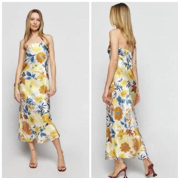 Ref0rmation 'livia' silk charmeuse