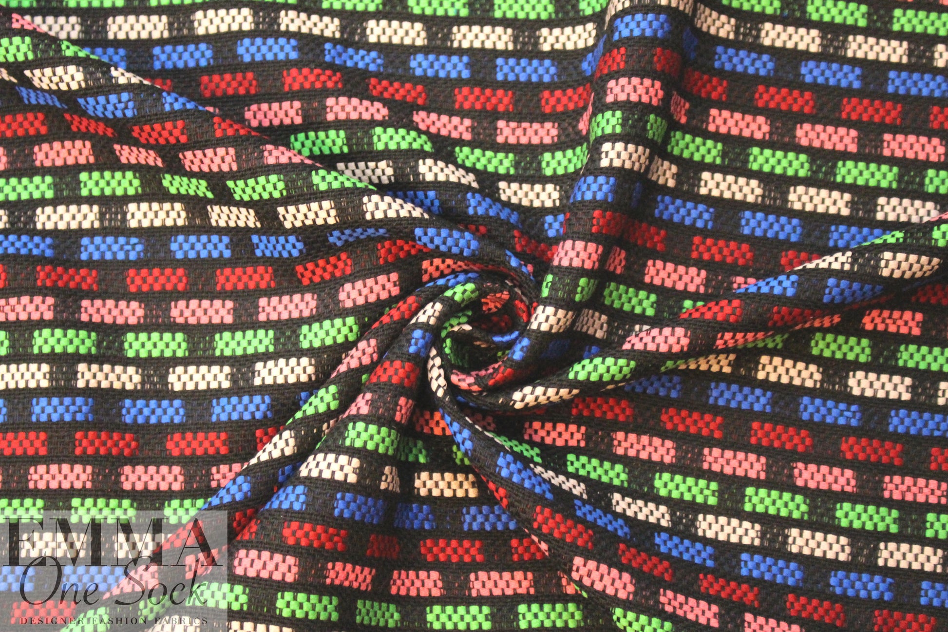 Mi11y/Ma1hia Kent tweedy dashes cotton blend woven