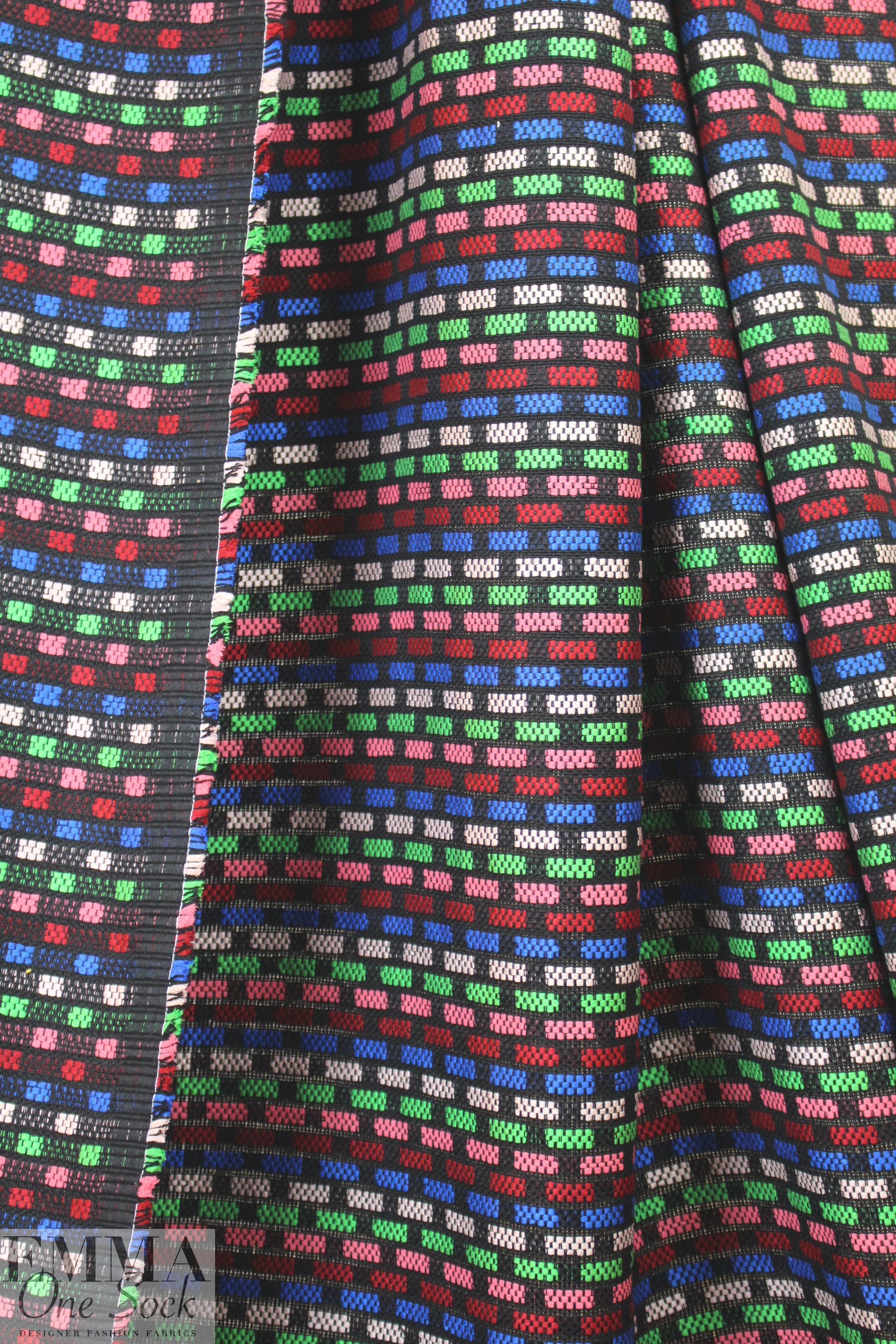 Mi11y/Ma1hia Kent tweedy dashes cotton blend woven 1.375 yd