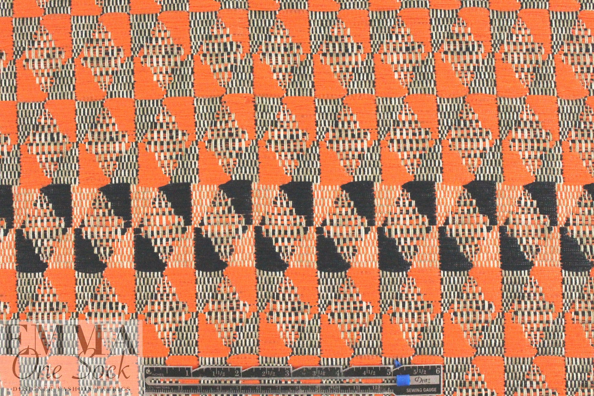 Mi11y/Ma1hia Kent melon/black graphique woven