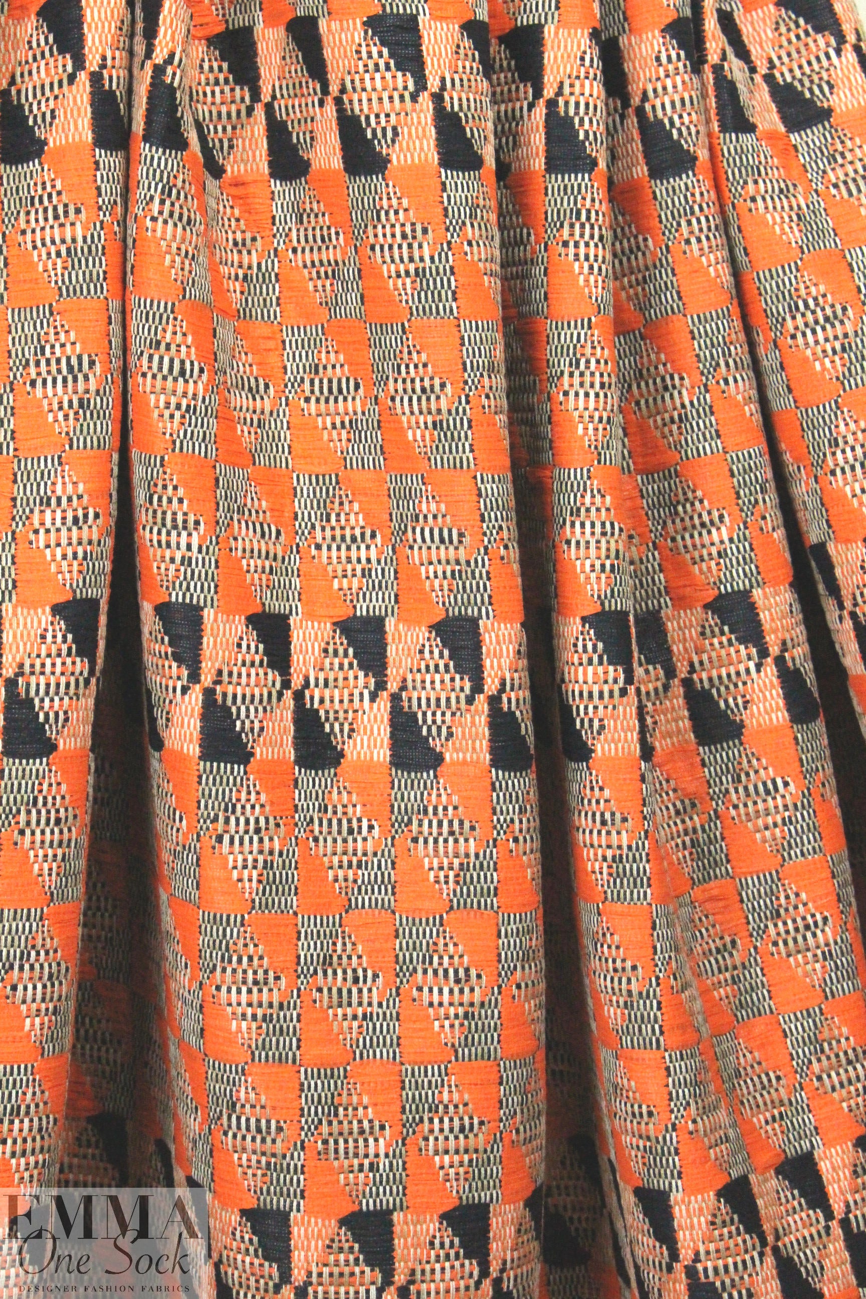 Mi11y/Ma1hia Kent melon/black graphique woven