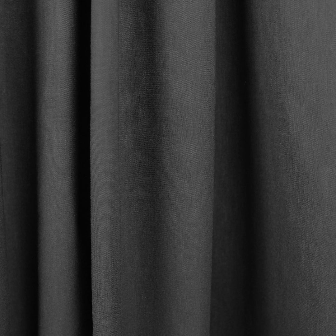 European linen/rayon stretch woven - black 1 yard