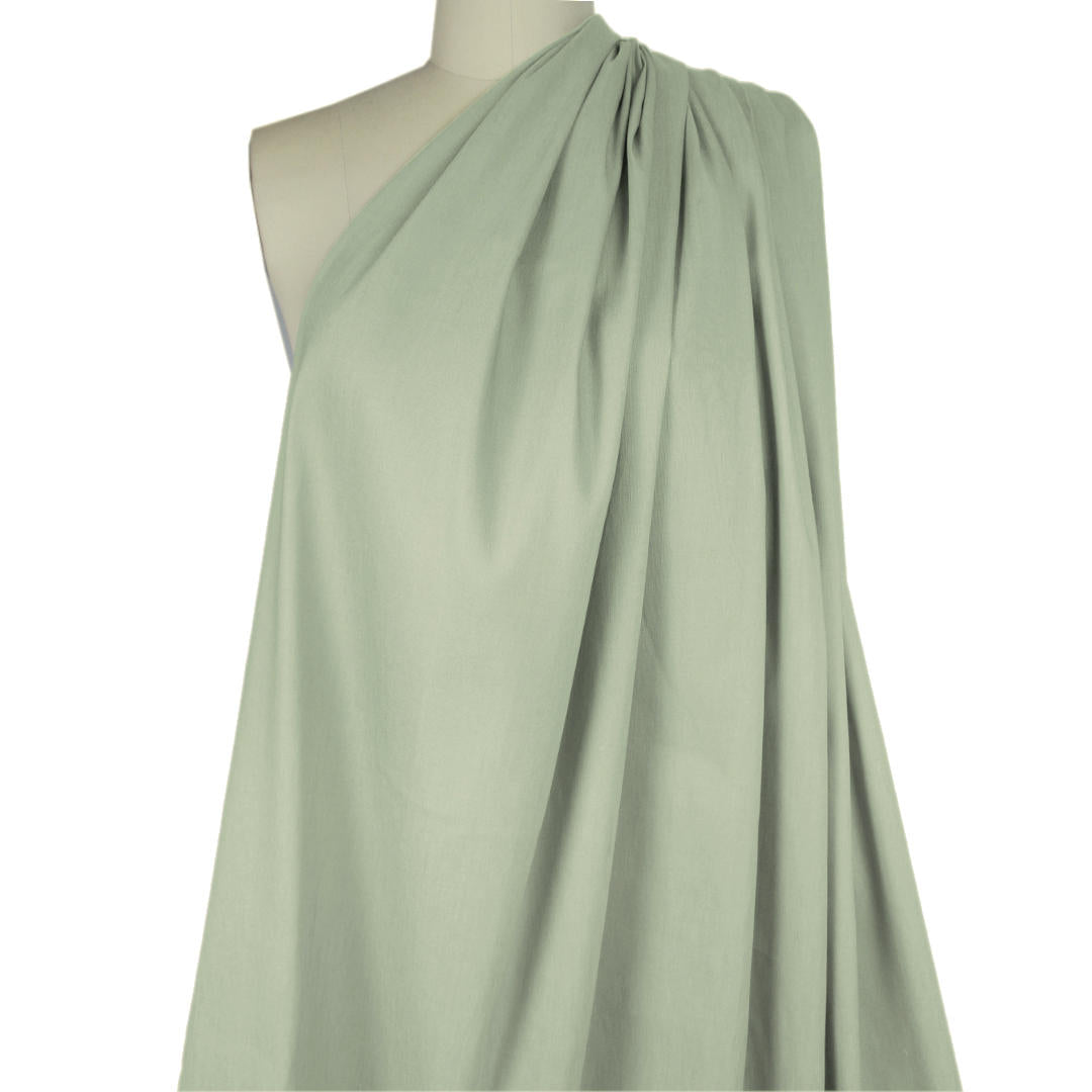 European linen/rayon stretch woven - celadon 2 yds