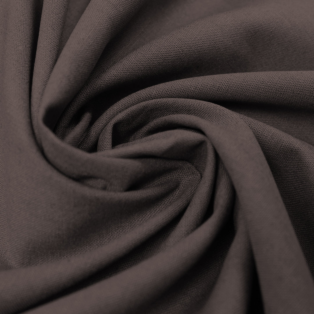 European linen/rayon stretch woven - chocolate 1.625 yd