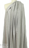 European linen/rayon stretch woven - warm gray heather