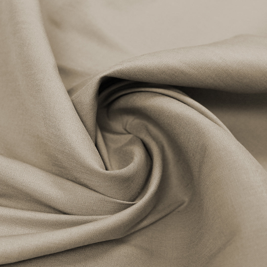 European linen/rayon stretch woven - khaki 1.25 yds