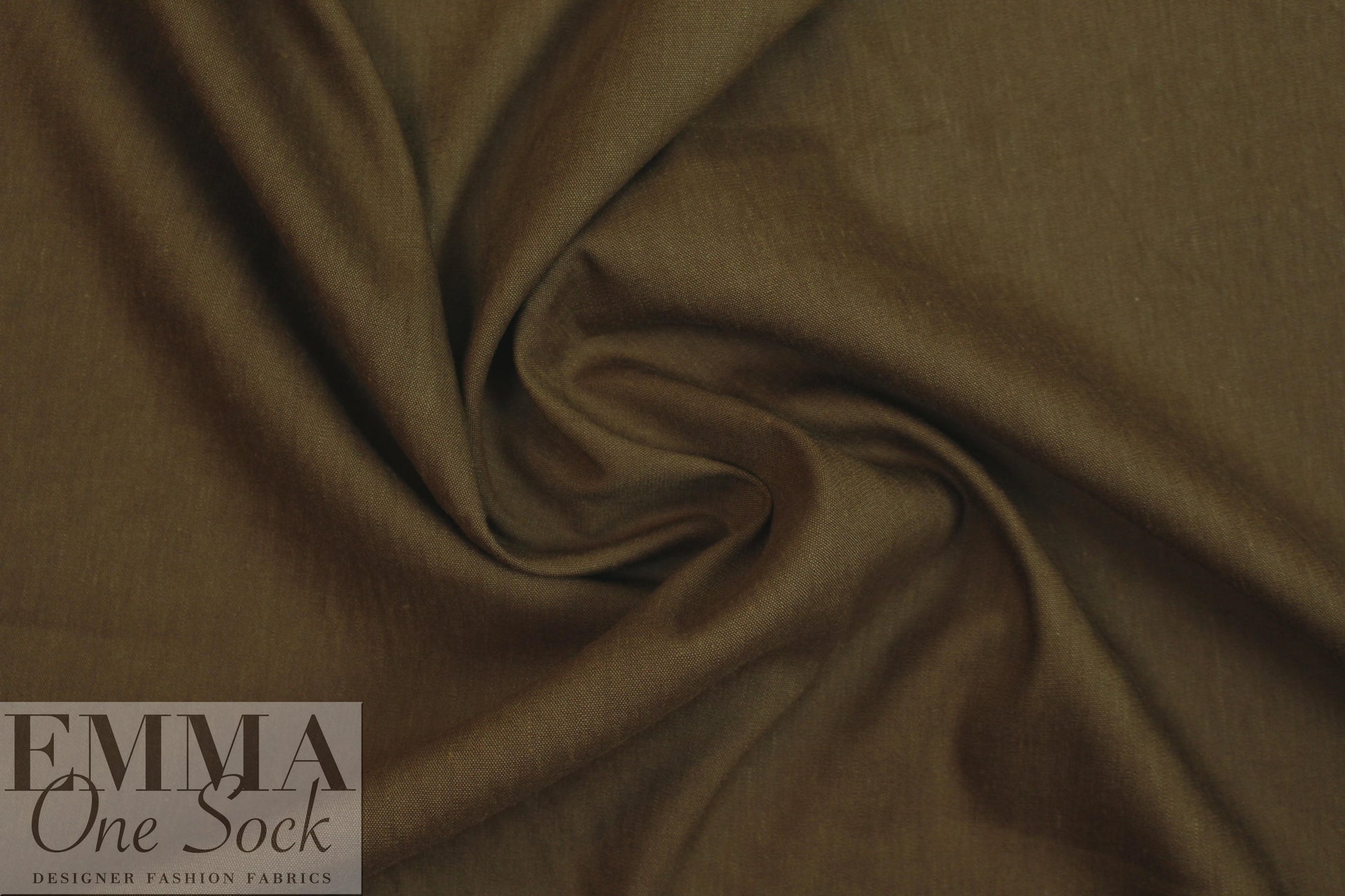 European linen/rayon stretch woven - tobacco 1 yard