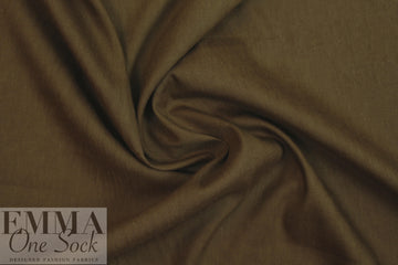 European linen/rayon stretch woven - tobacco 1 yard