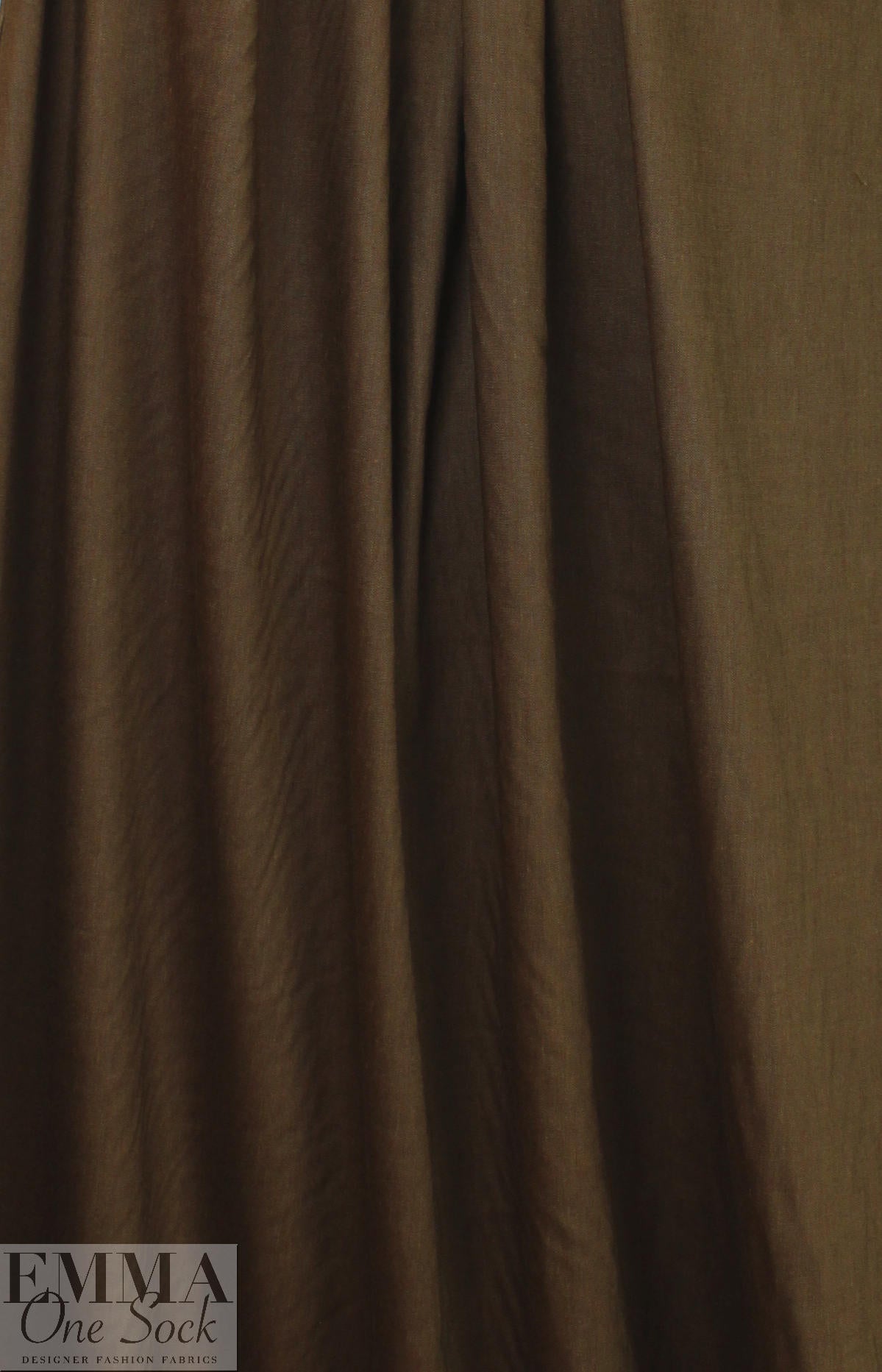 European linen/rayon stretch woven - tobacco 1 yard
