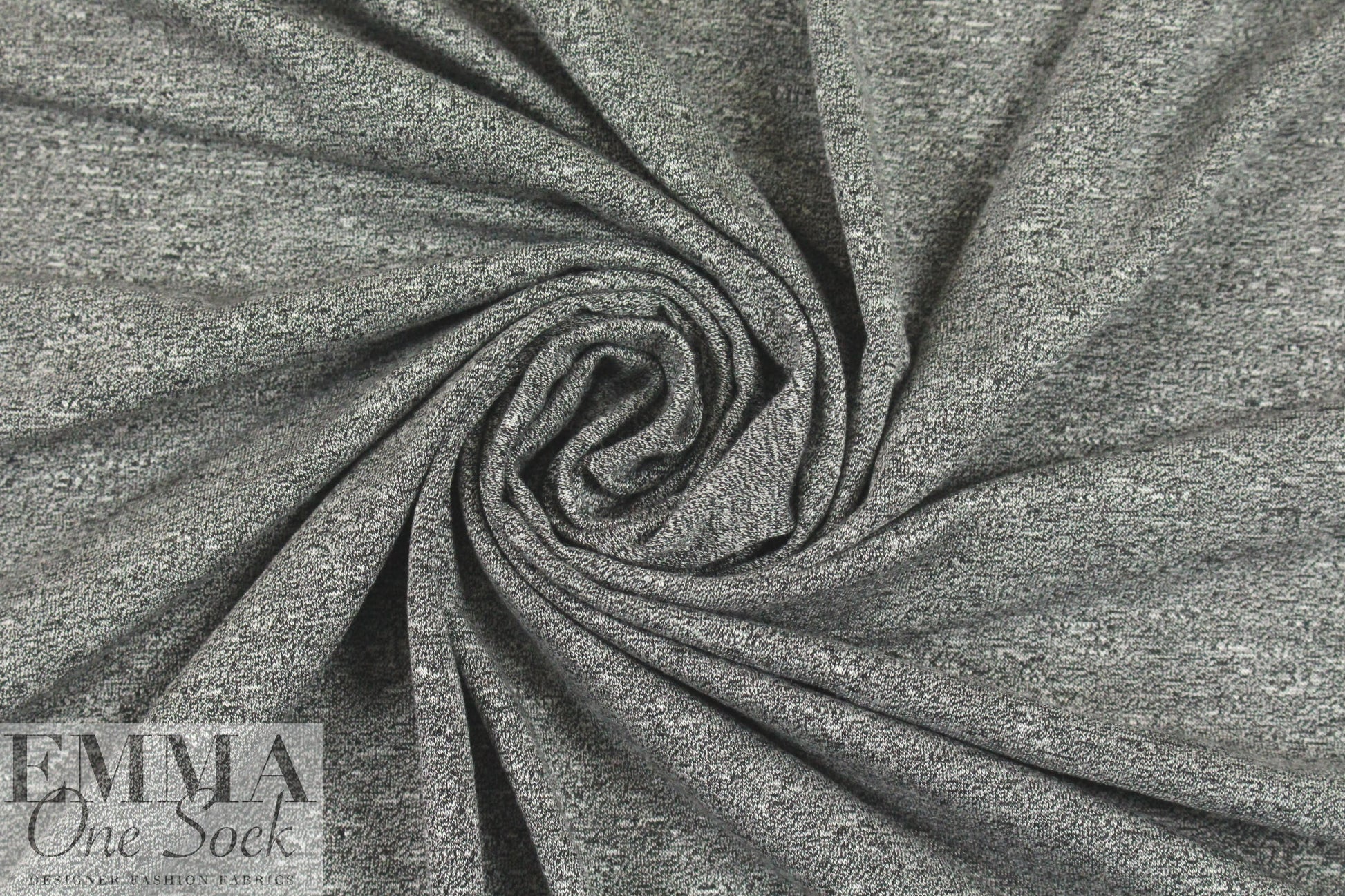 salt/pepper marled rayon blend jersey 4-way