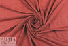 coral/navy marled rayon blend jersey 4-way .875 yds