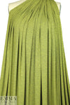 lime/navy marled rayon blend jersey 4-way 1.375 yds