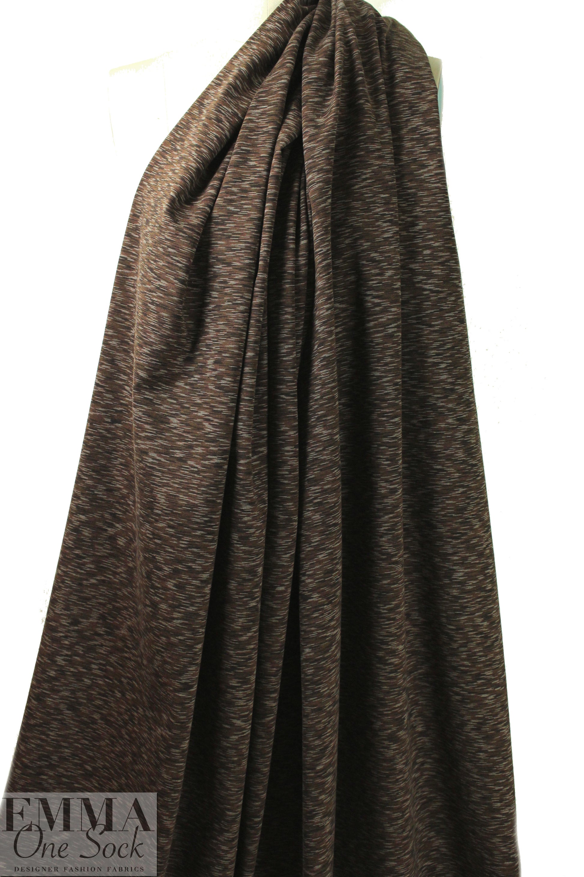 NY designer nutmeg/espresso variegated ponte 1.875 yds
