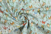 Dutch Oekotex cotton poplin for masks - backyard aqua .5 yds