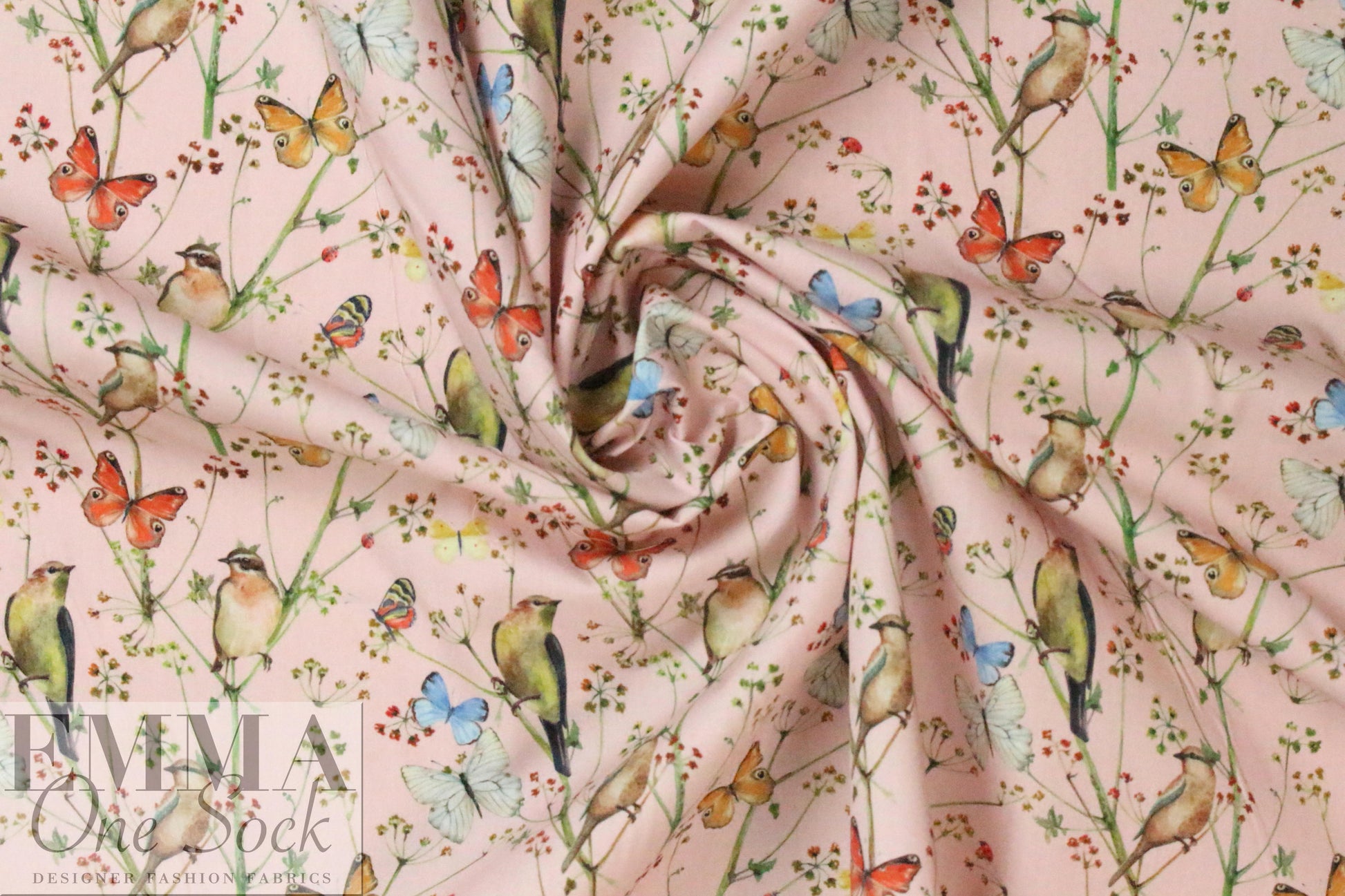 Dutch Oekotex cotton poplin for masks - backyard pink .5 yds