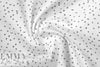 Dutch Oeko-Tex cotton poplin for masks - black/white 'c' .875 yds
