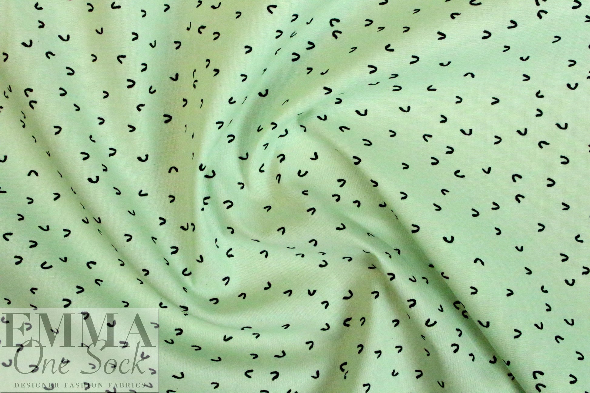 Dutch Oekotex cotton poplin for masks - mint 'c' .875 yds