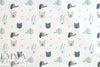 Dutch Oekotex cotton poplin for masks - animals-B .75 yds