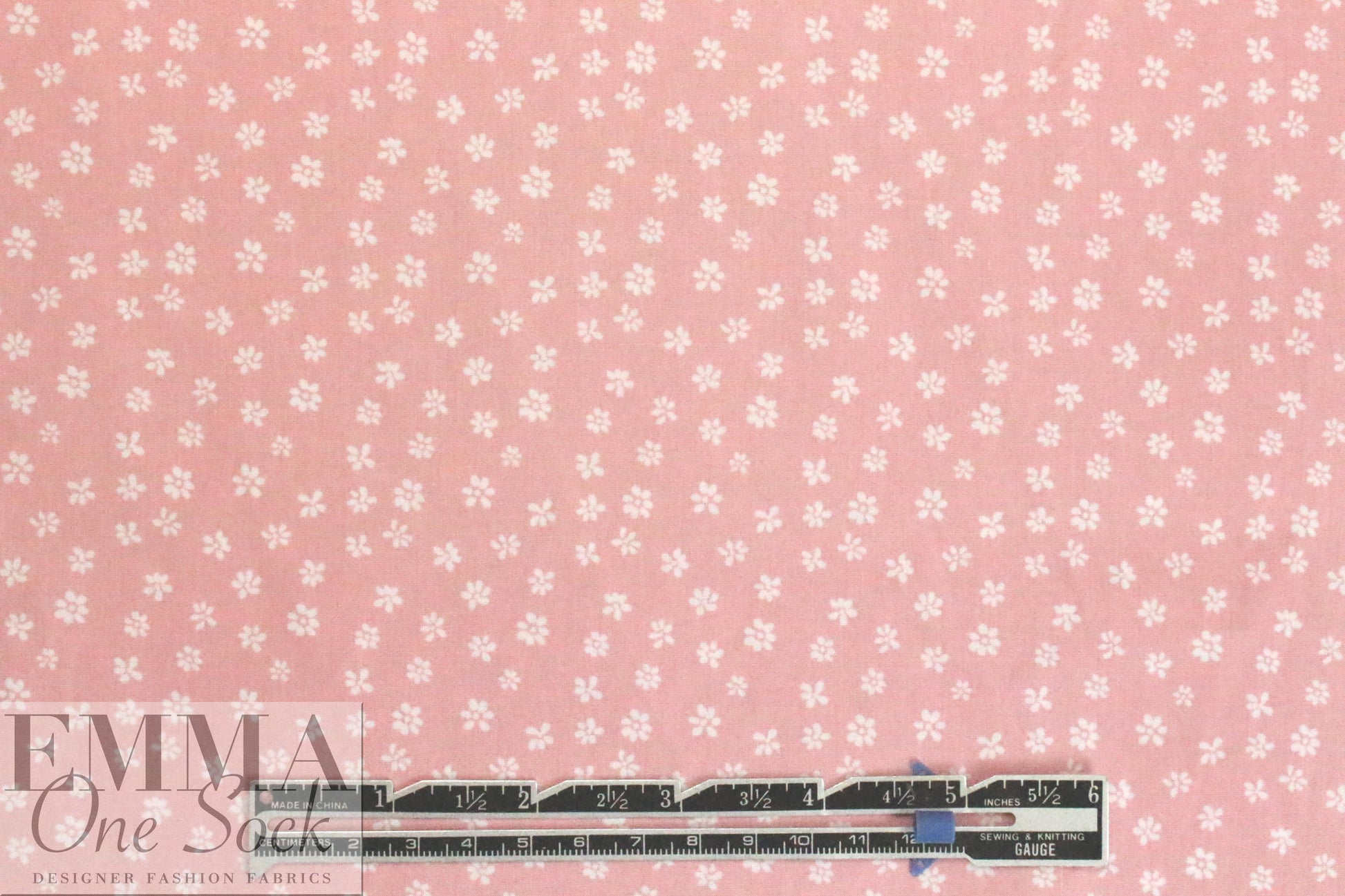 Dutch Oekotex cotton poplin for masks - pink flowers .625 yds