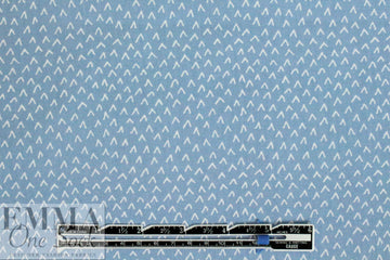 Dutch Oeko-Tex cotton poplin for masks - dusty blue 'v'