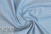 Dutch Oeko-Tex cotton poplin for masks - dusty blue 'v'