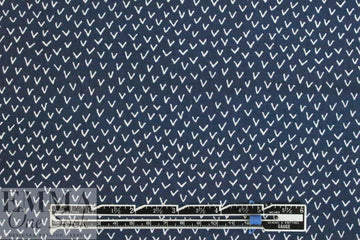 Dutch Oeko-Tex cotton poplin - navy 'v'