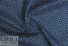 Dutch Oeko-Tex cotton poplin - navy 'v' 1 yard