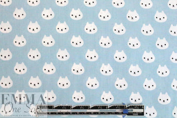 Dutch Oekotex cotton poplin for masks - kitties .875 yds