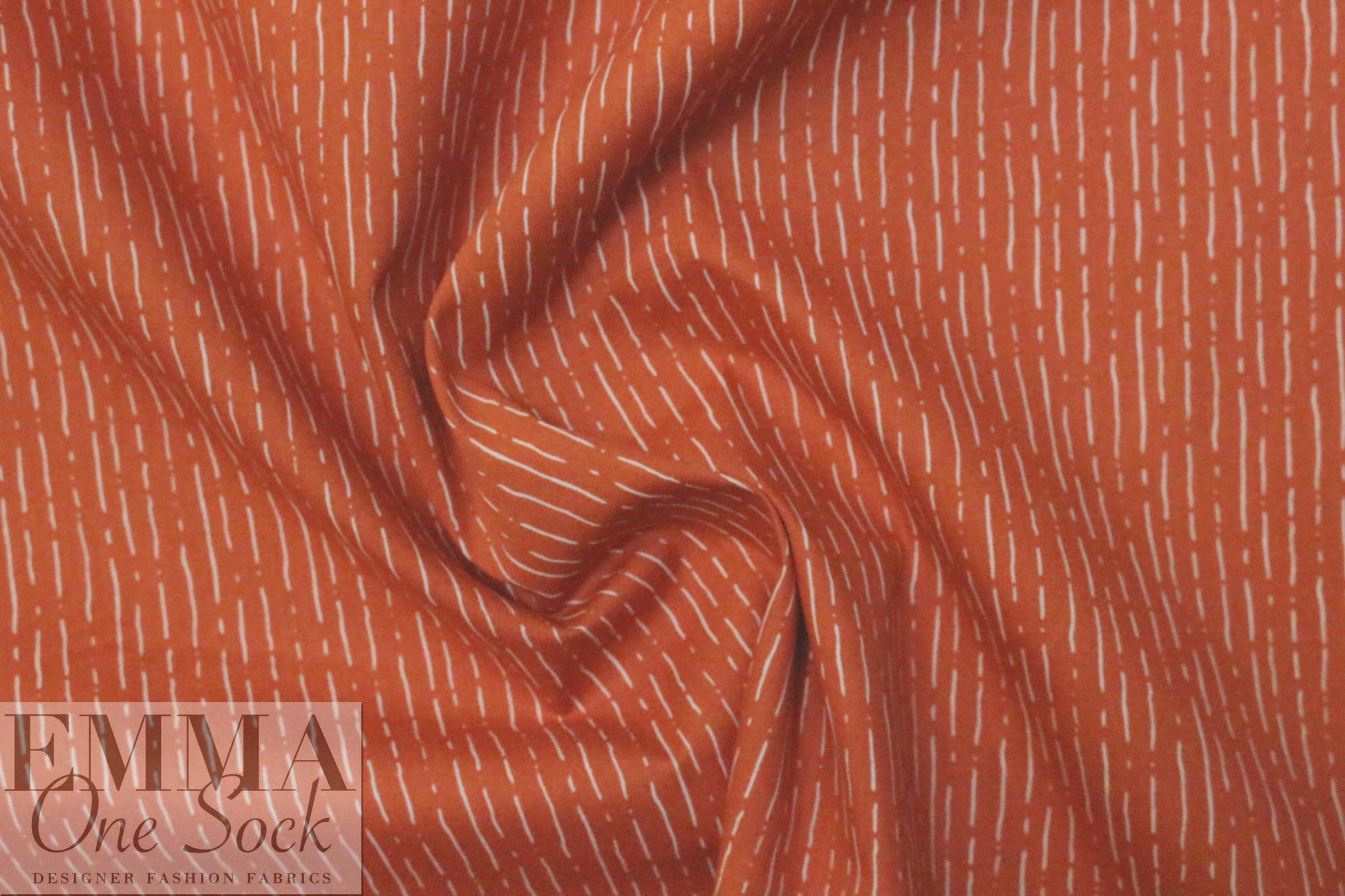 Dutch Oeko-Tex cotton poplin - terracotta dash