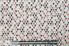 Dutch Oekotex cotton poplin for masks - terra/gray triangle