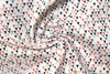 Dutch Oekotex cotton poplin for masks - terra/gray triangle