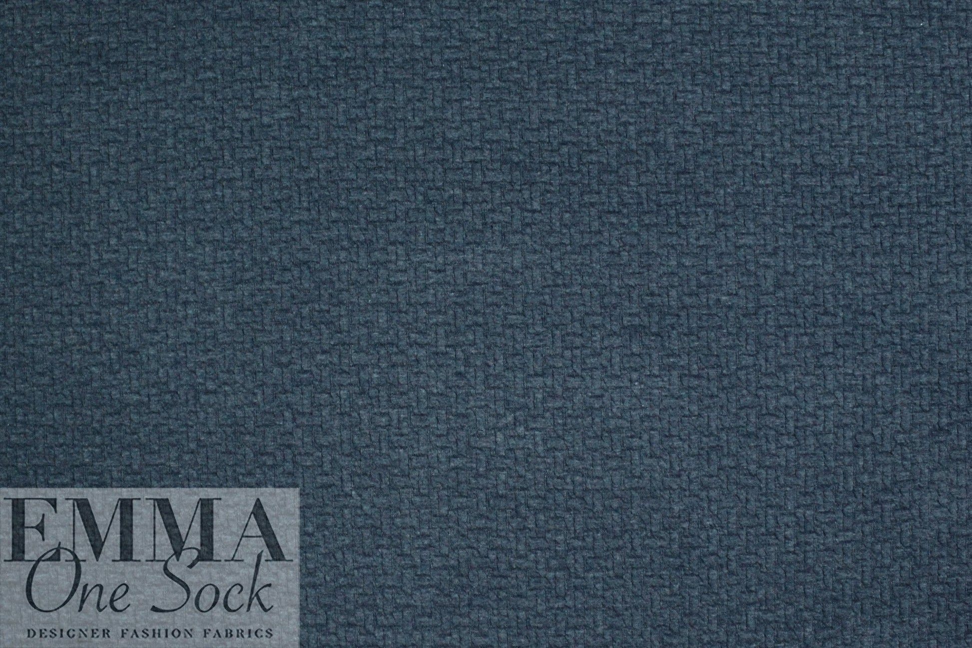 quilted bricklayer matelasse' knit - dark denim .875 yds
