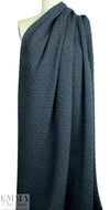 quilted bricklayer matelasse' knit - dark denim .875 yds