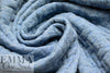quilted bricklayer matelasse' knit - bleached denim 1.25 yds
