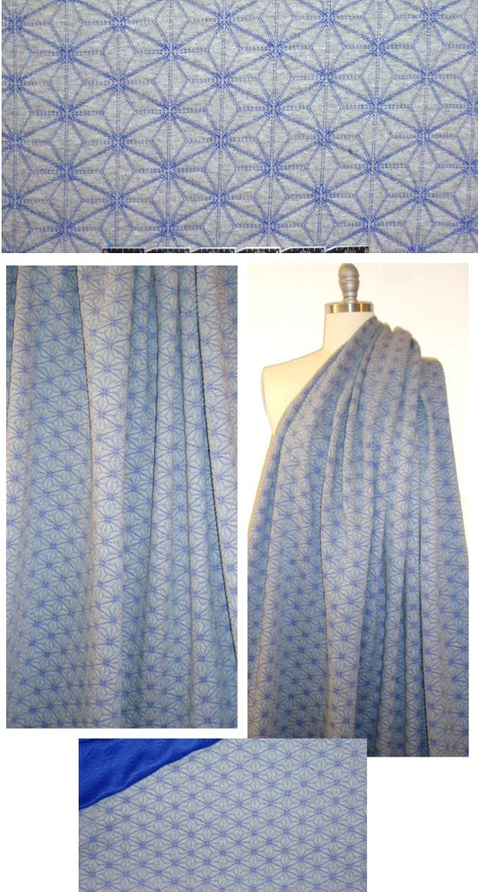 Pr@da Sport quilted look matelasse - gray/blue