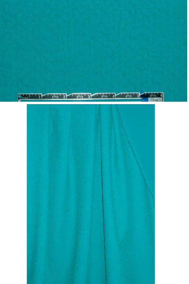 David Meister teal textured drapey matelasse' 1.25 yds