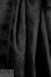 CA designer wavy plisse stretch matelasse' - black