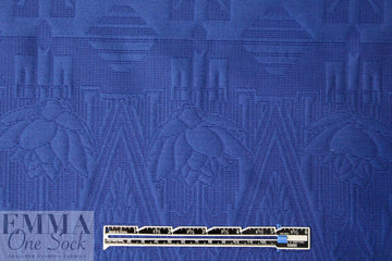 Mi11y cotton blend matelasse' - royal blue 1.75 yd