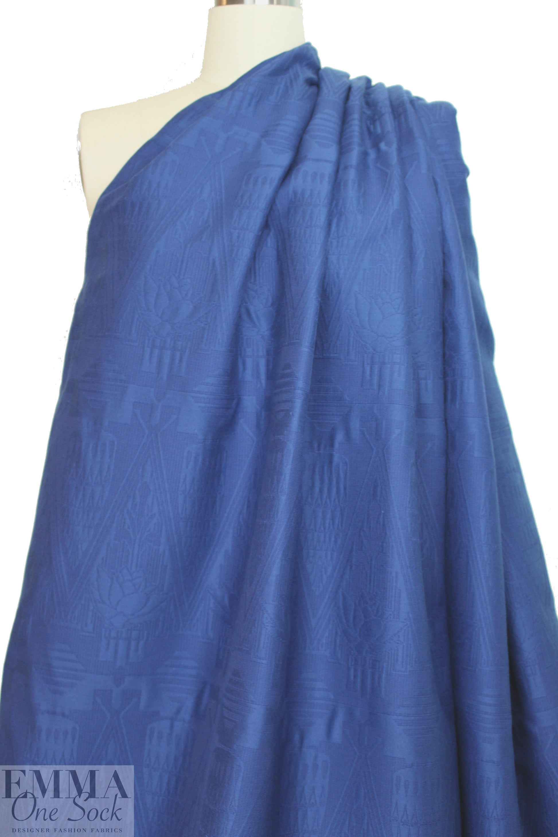 Mi11y cotton blend matelasse' - royal blue