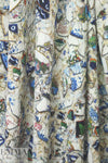 Mi11y textured 'broken china' overprinted matelasse'