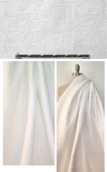 Rebecca Tayl0r textured stretch matelasse - soft white
