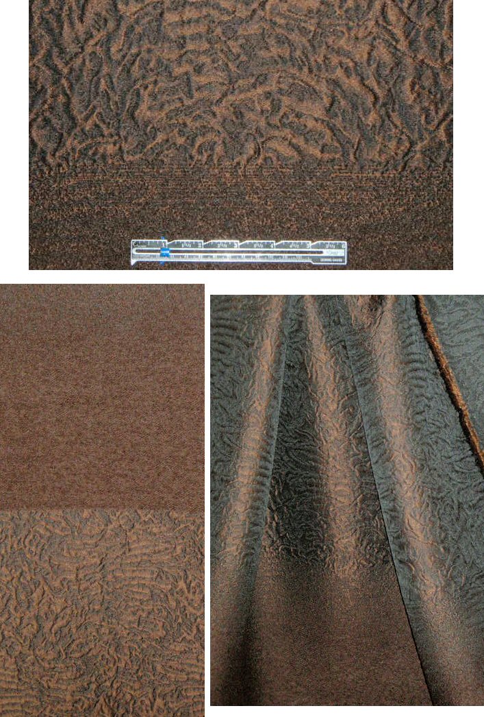 Italian bronze/black ombre panel  matelasse