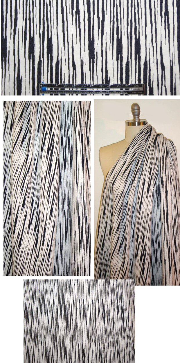Italian matelasse knit - midnight/white